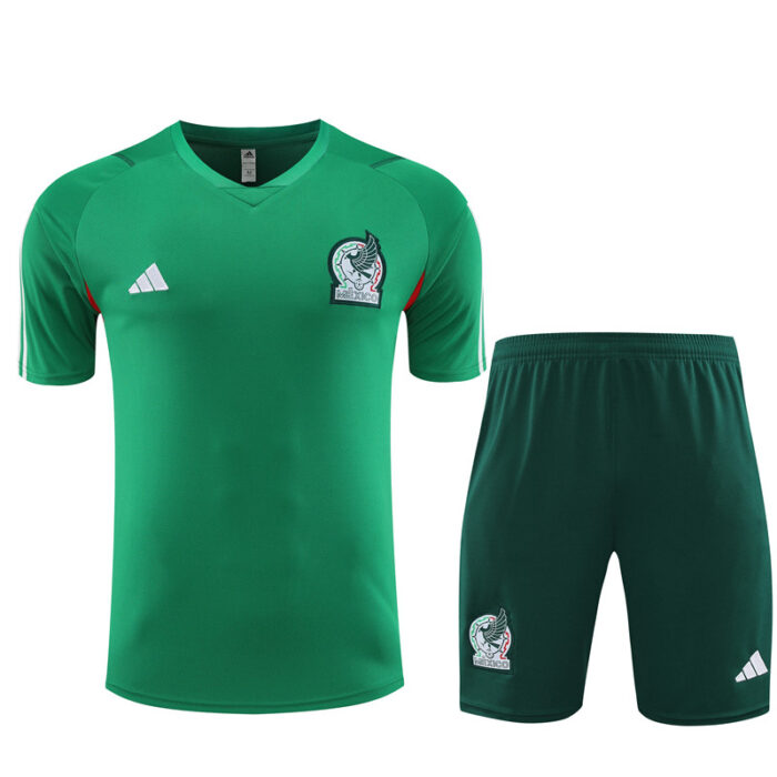 Mens Mexico 2023/24 Training Jersey+Short 14001 - Image 5