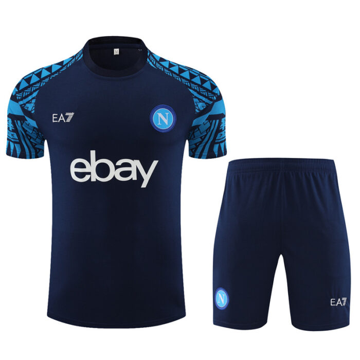 Mens Naples 2023/24 Training Jersey+Short 14001 - Image 4