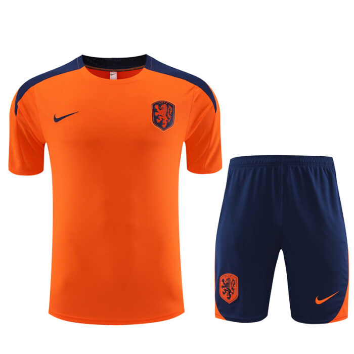 Mens Netherlands 2024/25 Training Jersey+Short 14001 - Image 5