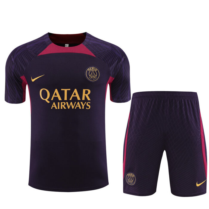 Mens Paris Saint-Germain 2023/24 Training Jersey+Short 14001 - Image 5