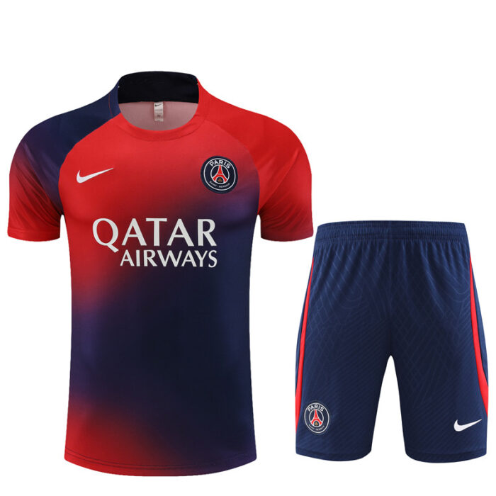 Mens Paris Saint-Germain 2023/24 Training Jersey+Short 14001 - Image 5