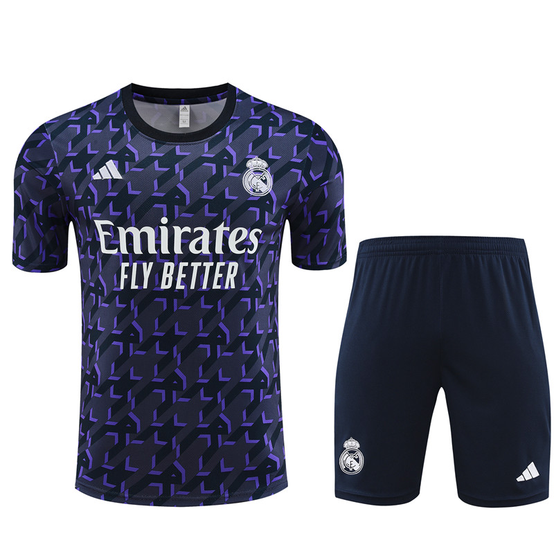 Mens Real Madrid 2023/24 Training Jersey+Short 14001 - Image 1