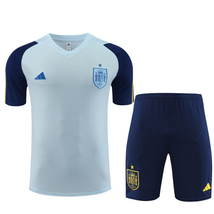 Mens Spain 2023/24 Training Jersey+Short 14001 - Image 5