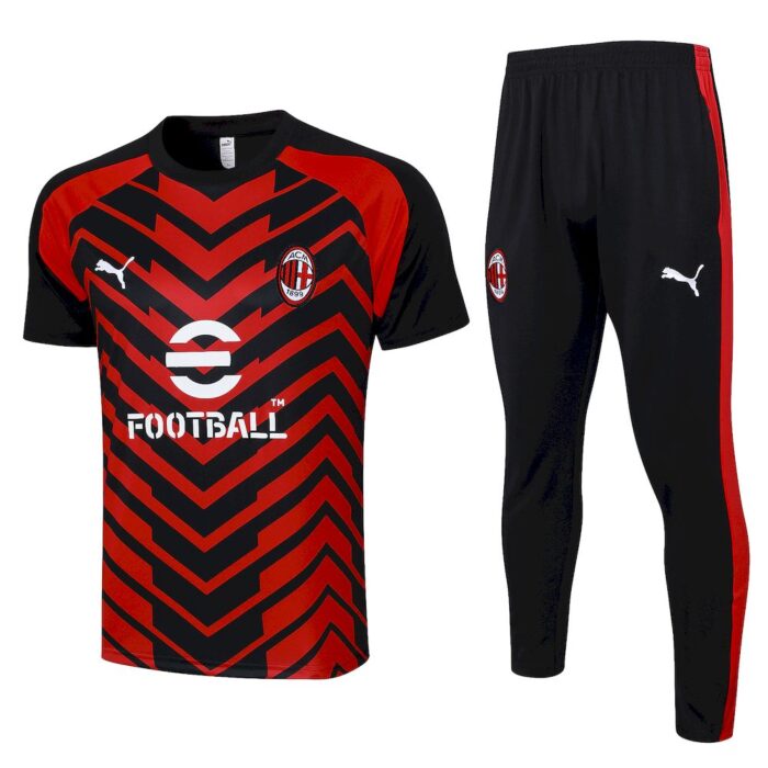 Mens AC Milan 2023/24 Training Jersey+Pant 815 - Image 3