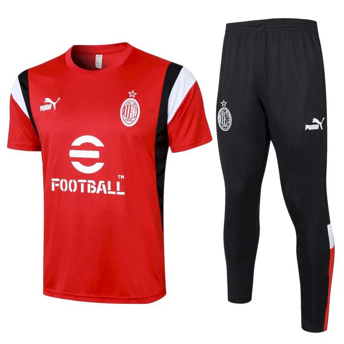 Mens AC Milan 2023/24 Training Jersey+Pant 815 - Image 4