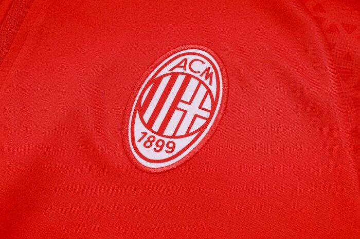 Mens AC Milan 2023/24 Half-Zip Sweater+Pant 815 - Image 5