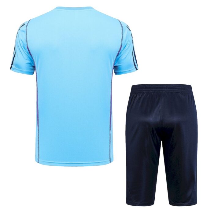 Mens Argentina 2023/24 Training Jersey+3/4 Short 815 - Image 2