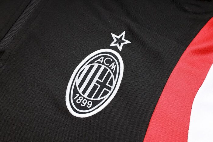 Mens AC Milan 2023/24 Half-Zip Sweater+Pant 815 - Image 5