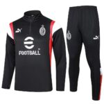 Mens AC Milan 2023/24 Half-Zip Sweater+Pant 815 - Image 2
