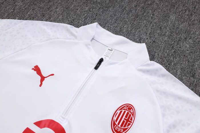 Mens AC Milan 2023/24 Half-Zip Sweater+Pant 815 - Image 4