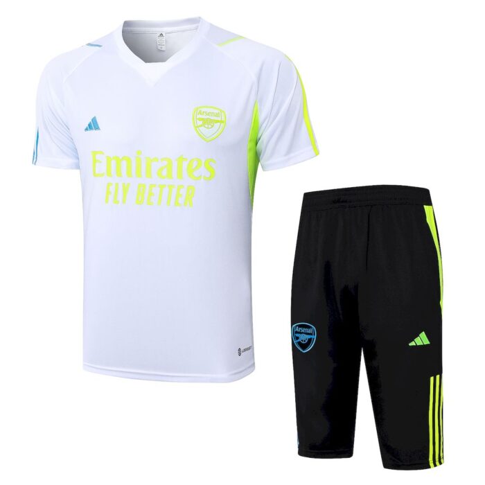 Mens Arsenal 2023/24 Training Jersey+3/4 Short 815 - Image 3
