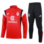 Mens AC Milan 2023/24 Half-Zip Sweater+Pant 815 - Image 2