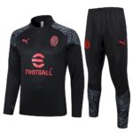 Mens AC Milan 2023/24 Half-Zip Sweater+Pant 815