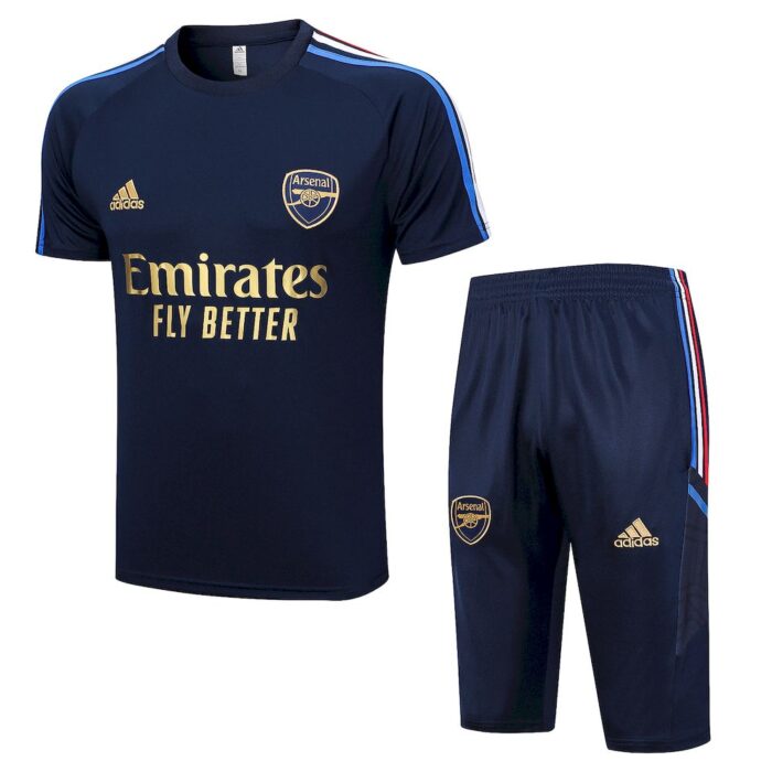 Mens Arsenal 2023/24 Training Jersey+3/4 Short 815 - Image 3