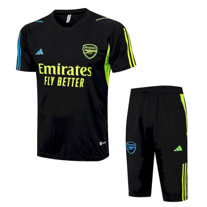 Mens Arsenal 2023/24 Training Jersey+3/4 Short 815 - Image 2