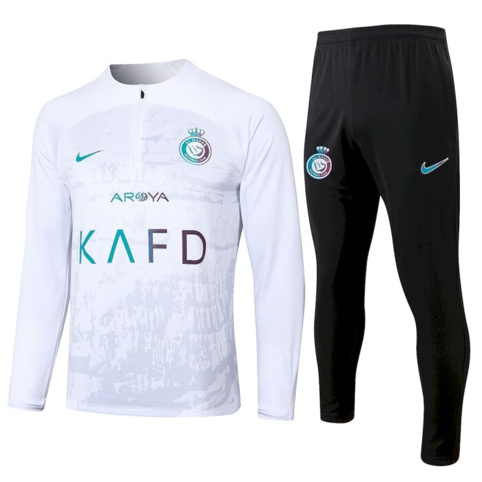 Mens Al-Nassr 2023/24 Half-Zip Sweater+Pant 815 - Image 2