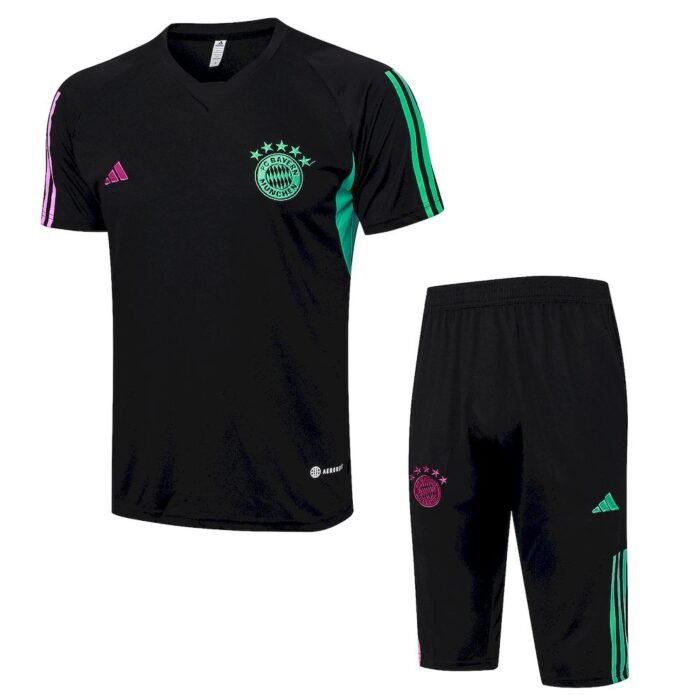 Mens Bayern Munich 2023/24 Training Jersey+3/4 Short 815 - Image 3