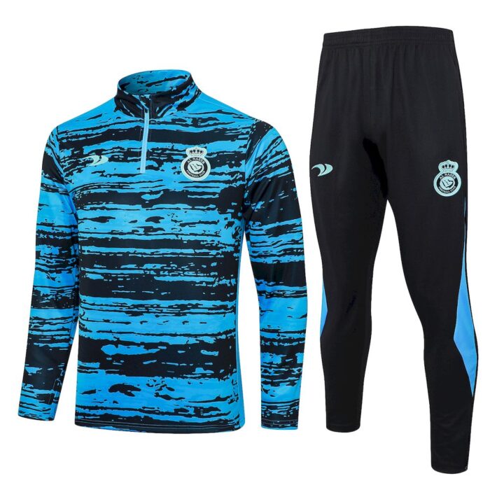 Mens Al-Nassr 2023/24 Half-Zip Sweater+Pant 815 - Image 2