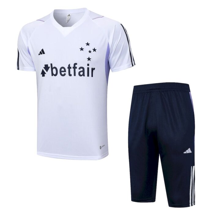 Mens Cruzeiro 2023/24 Training Jersey+3/4 Short 815 - Image 3
