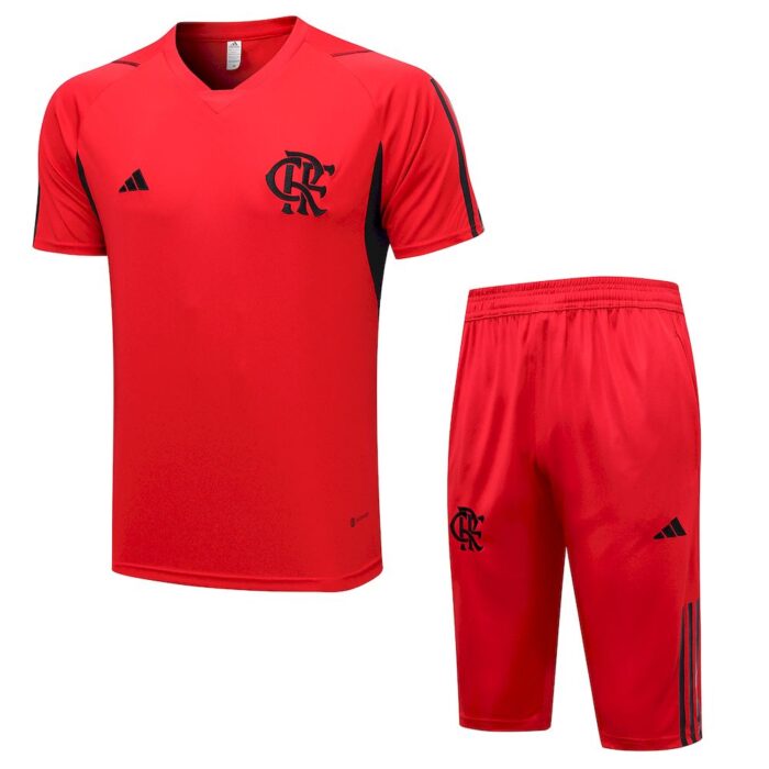 Mens Flamengo 2023/24 Training Jersey+3/4 Short 815 - Image 3