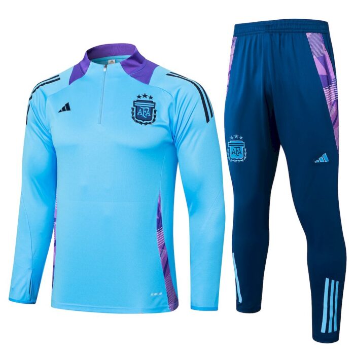 Mens Argentina 2023/24 Half-Zip Sweater+Pant 815 - Image 2