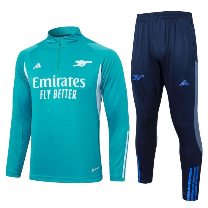 Mens Arsenal 2023/24 Half-Zip Sweater+Pant 815 - Image 2