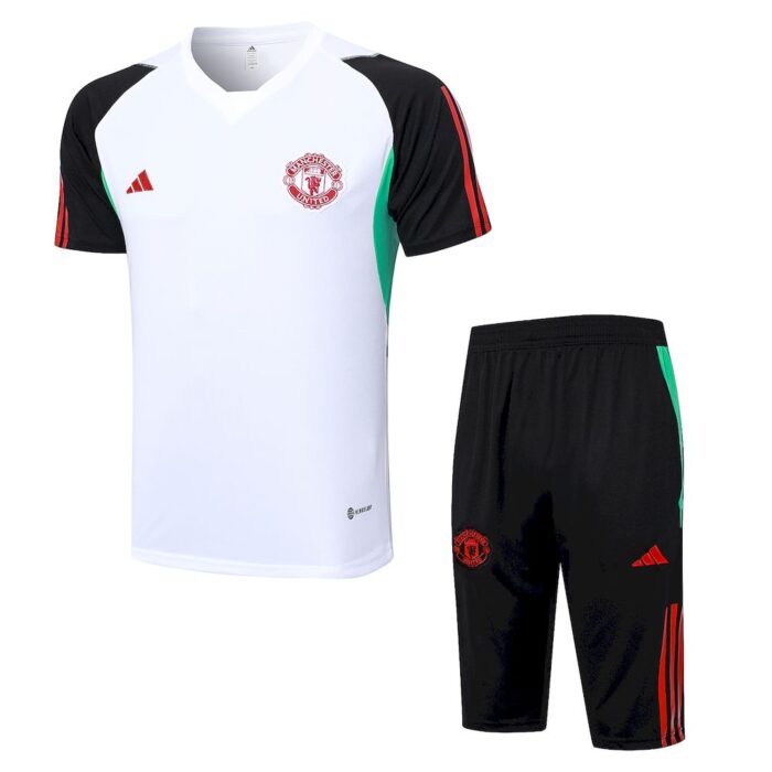 Mens Manchester United 2023/24 Training Jersey+3/4 Short 815 - Image 3
