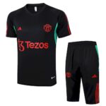Mens Manchester United 2023/24 Training Jersey+3/4 Short 815 - Image 3