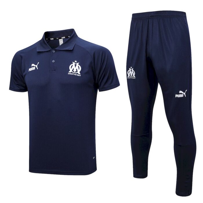 Mens Olympique Marseille 2023/24 Training Jersey+Pant 815 - Image 3
