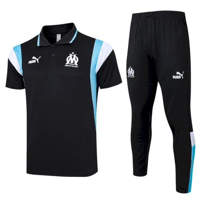 Mens Olympique Marseille 2023/24 Training Jersey+Pant 815 - Image 3