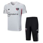 Mens Sao Paulo 2023/24 Training Jersey+3/4 Short 815 - Image 3