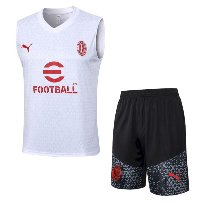 Mens AC Milan 2023/24 Tank Top+Short 815 - Image 3