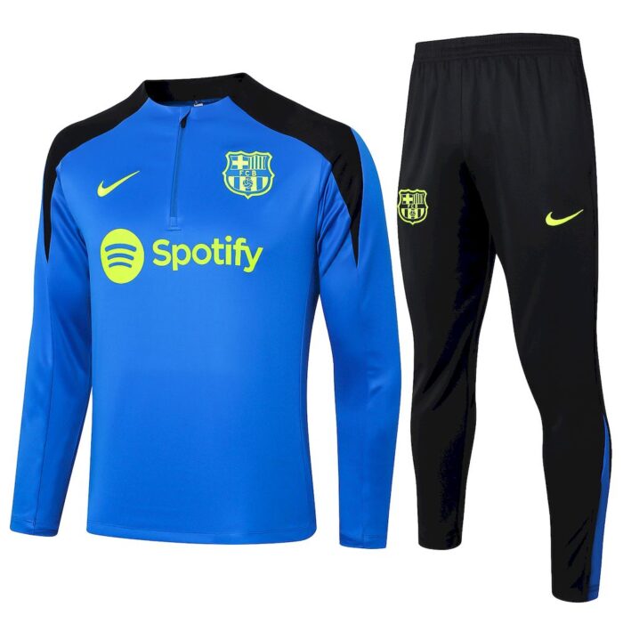 Mens Barcelona 2024/25 Half-Zip Sweater+Pant 815 - Image 2