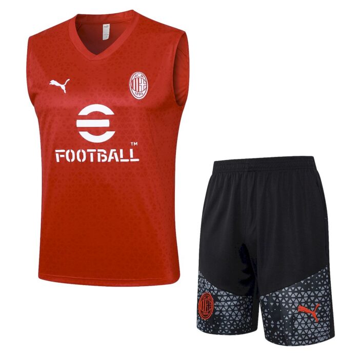Mens AC Milan 2023/24 Tank Top+Short 815 - Image 4