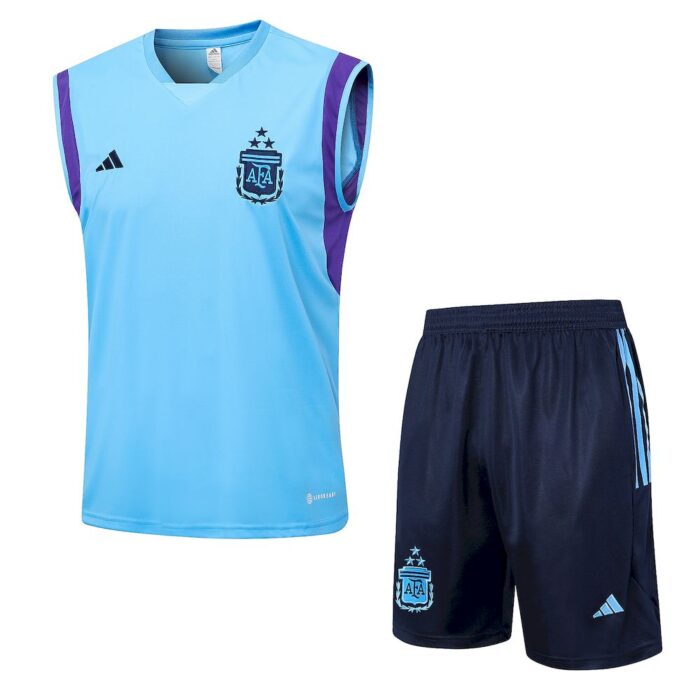 Mens Argentina 2023/24 Tank Top+Short 815 - Image 3