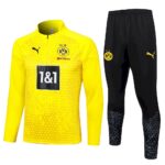 Mens Borussia Dortmund 2023/24Half-Zip Sweater+Pant 815 - Image 2