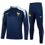 Mens France 2024/25 Half-Zip Sweater+Pant 815 - Image 2