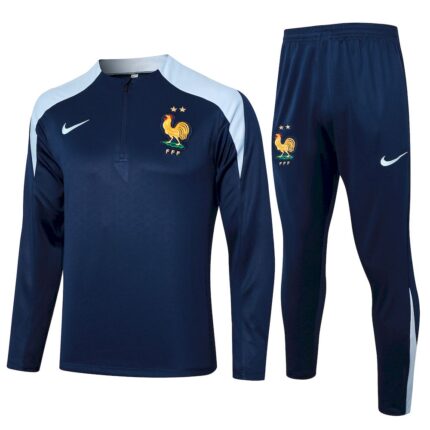 Mens France 2024/25 Half-Zip Sweater+Pant 815