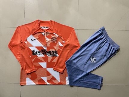 Mens Inter Milan 2023/24 Half-Zip Sweater+Pant 815