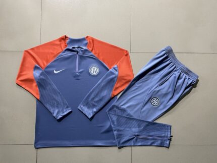 Mens Inter Milan 2024/25 Half-Zip Sweater+Pant 815