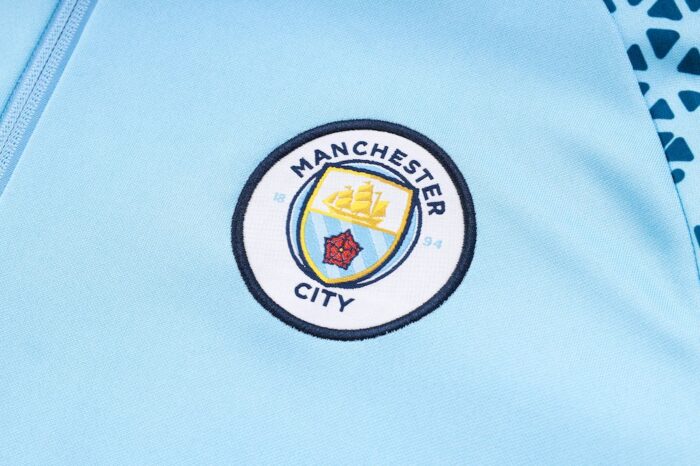 Mens Manchester City 2023/24 Half-Zip Sweater+Pant 815 - Image 5