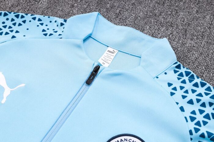 Mens Manchester City 2023/24 Half-Zip Sweater+Pant 815 - Image 4