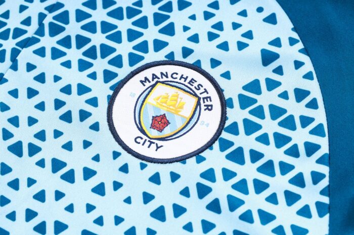 Mens Manchester City 2023/24 Half-Zip Sweater+Pant 815 - Image 4