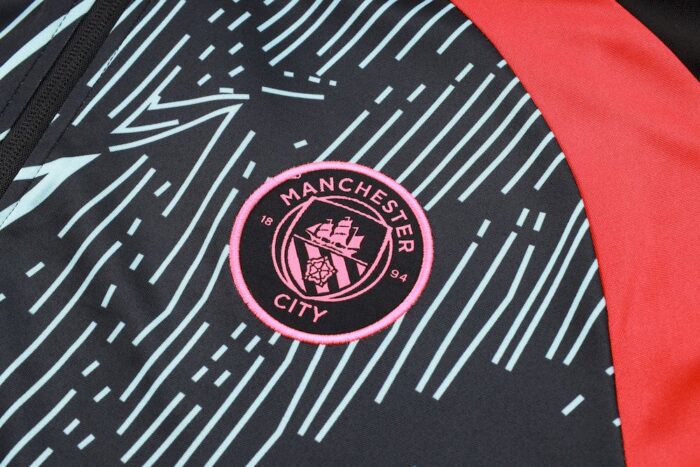 Mens Manchester City 2024/25 Half-Zip Sweater+Pant 815 - Image 5