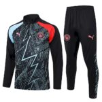 Mens Manchester City 2024/25 Half-Zip Sweater+Pant 815 - Image 2