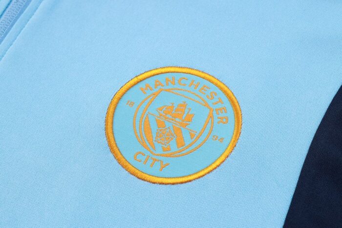 Mens Manchester City 2024/25 Half-Zip Sweater+Pant 815 - Image 5