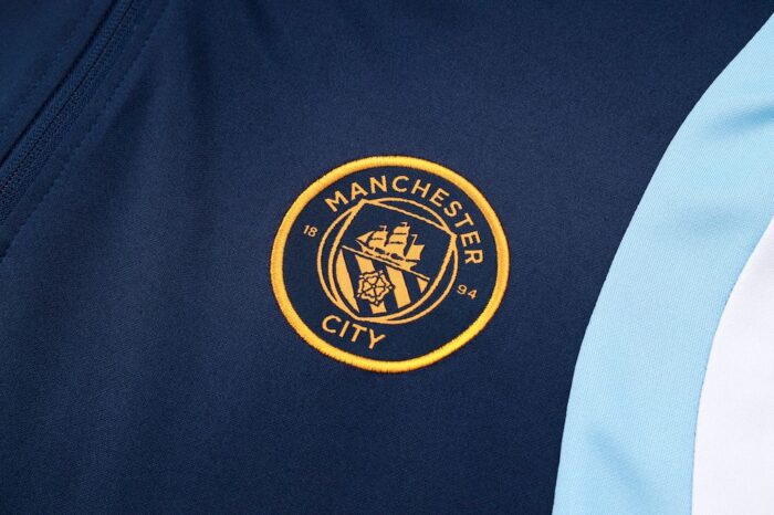 Mens Manchester City 2024/25 Half-Zip Sweater+Pant 815 - Image 5