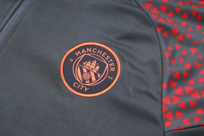 Mens Manchester City 2024/25 Half-Zip Sweater+Pant 815 - Image 5