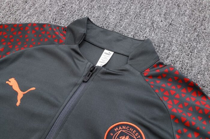 Mens Manchester City 2024/25 Half-Zip Sweater+Pant 815 - Image 4
