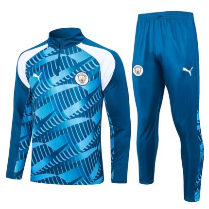 Mens Manchester City 2024/25 Half-Zip Sweater+Pant 815